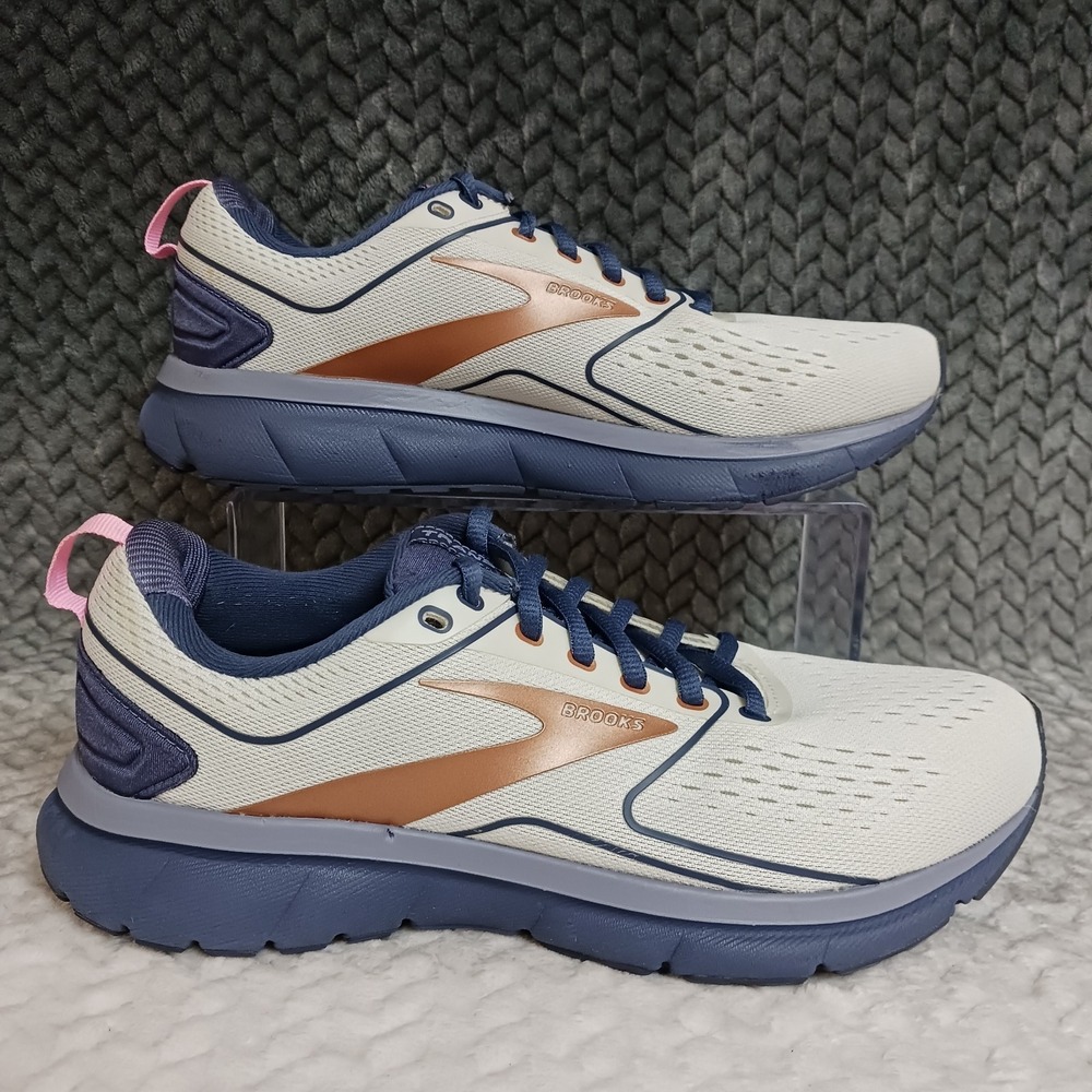 Brooks Transmit 3 Women's Walking Running Sneakers Shoes Spa Blue Copper Size 9